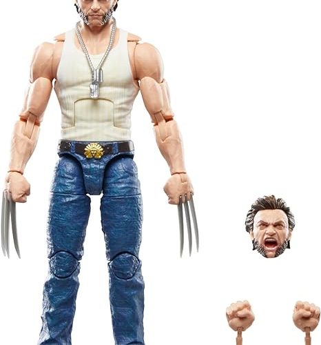 Deadpool Legacy Collection Wolverine Hasbro Marvel Legends with accessories.