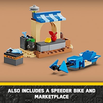 Also includes a speeder bike and marketplace.