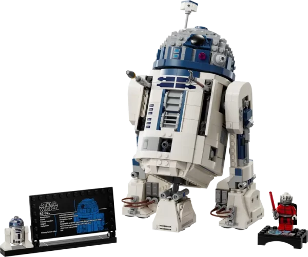 Lego Star Wars R2-D2 with display and minifigures