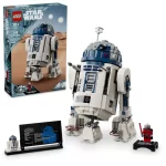 Lego Star Wars R2-D2 set on display next to box