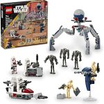 Lego Star Wars Clone Trooper & Battle Droid Battle Pack displayed with box.