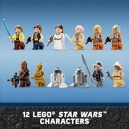 12 Lego Star Wars characters.