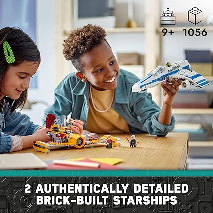 2 authentically detailed brick-built starships.