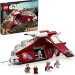 Lego Star Wars Coruscant Guard Gunship displayed next to box.