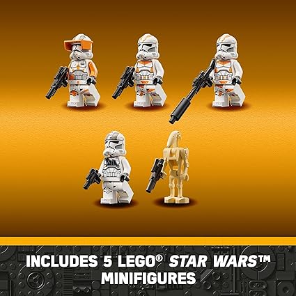 Includes 5 Lego Star Wars minifigures.
