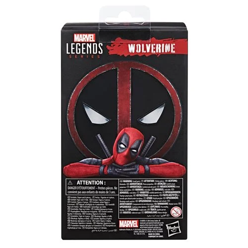 Deadpool Legacy Collection Wolverine Hasbro Marvel Legends back of the box.