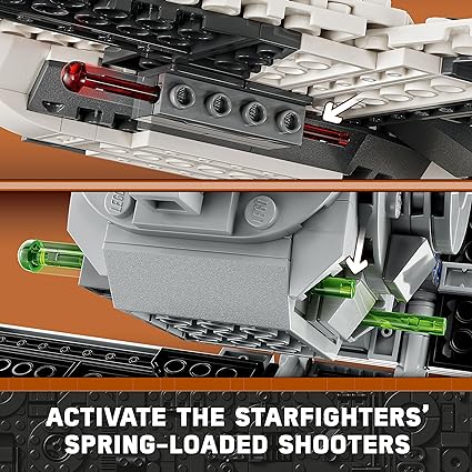 Activate the starfighters' spring-loaded shooters.