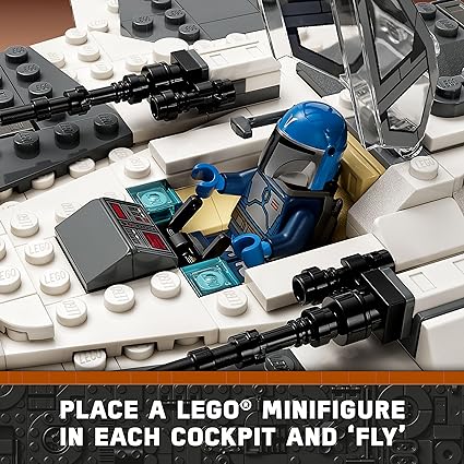 Place a Lego minifigure in each cockpit.