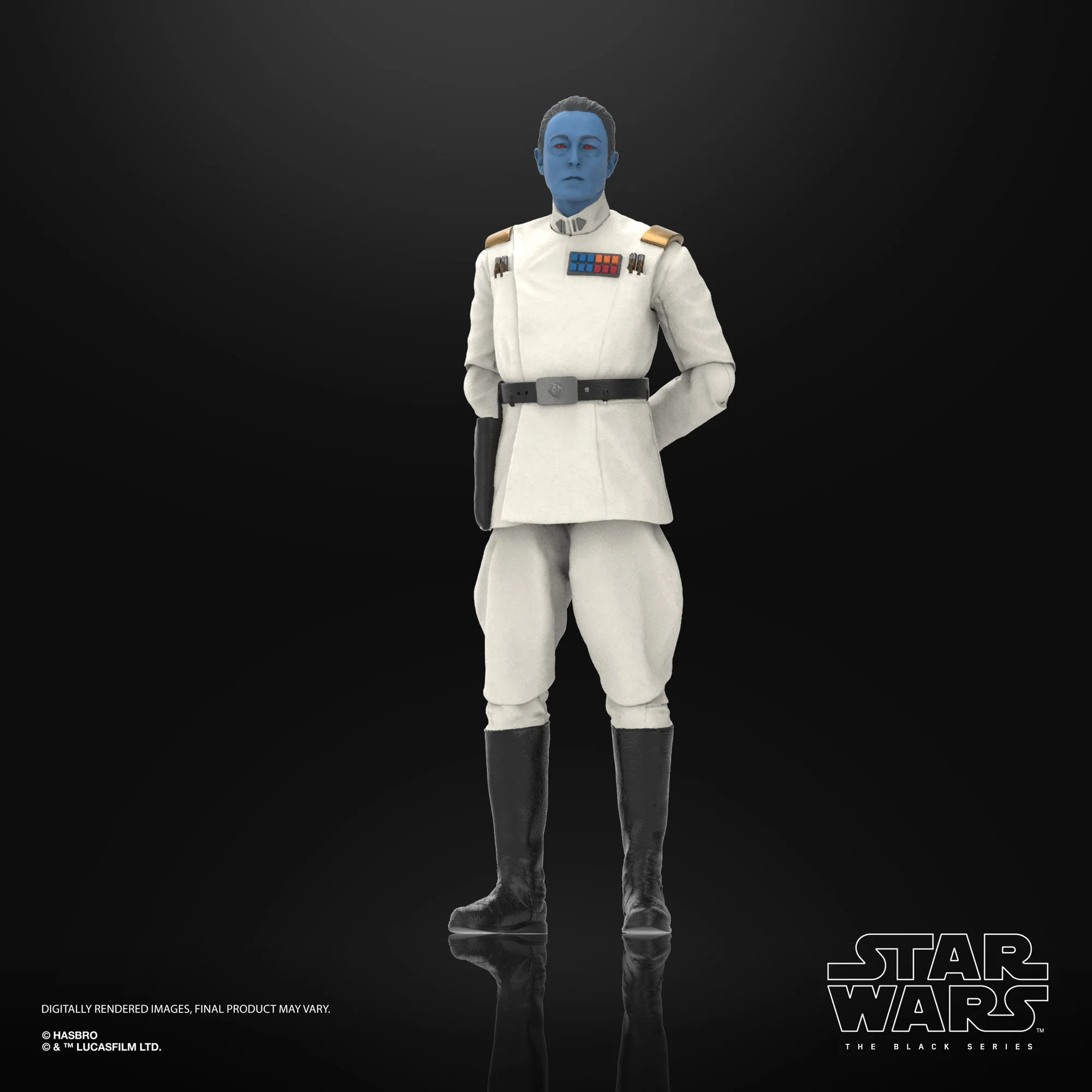 Hasbro Star Wars The Black Series Grand Admiral Thrawn at parade rest