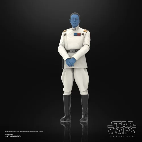 Hasbro Star Wars The Black Series Grand Admiral Thrawn with his hand folded in front of him