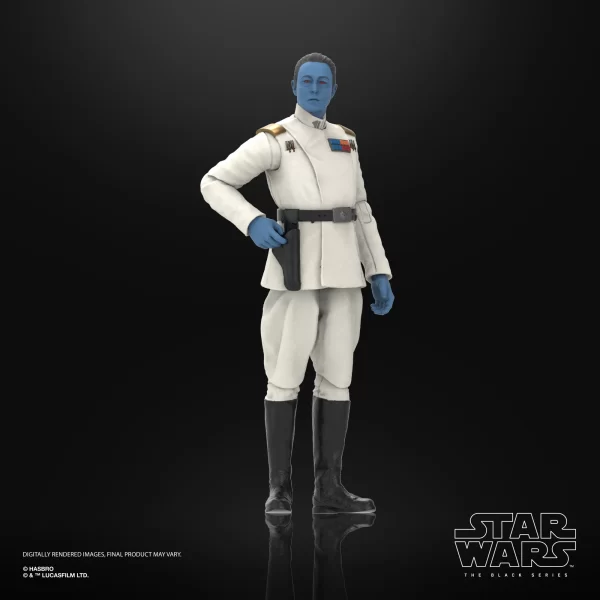 Hasbro Star Wars The Black Series Grand Admiral Thrawn reaching for his holster