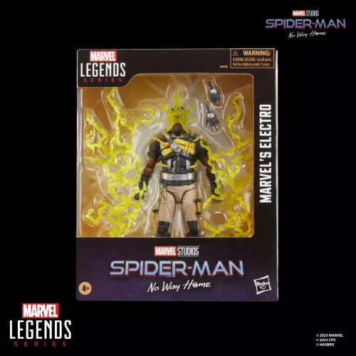 Hasbro Marvel Legends Electro Spider-Man No Way Home in box.