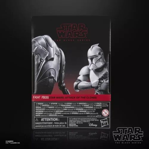 Hasbro Star Wars The Black Series Phase I Clone Trooper & Super Battle Droid 2 pack. Back of the box.
