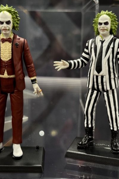 Mezco Toyz 5 Points Beetlejuice on display at MEGACON 2025.