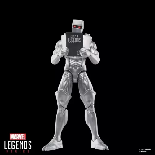 Hasbro Marvel Legends Series Rom Spaceknight reading a comic book.