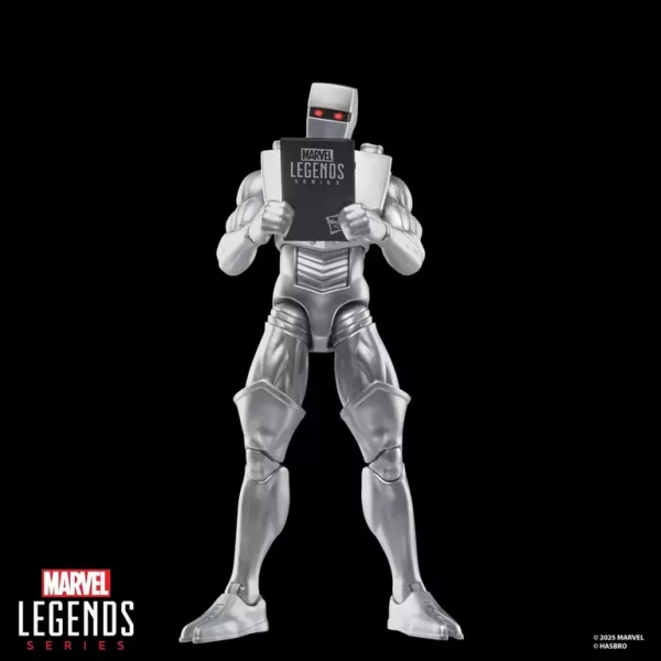 Hasbro Marvel Legends Series Rom Spaceknight reading a comic book.