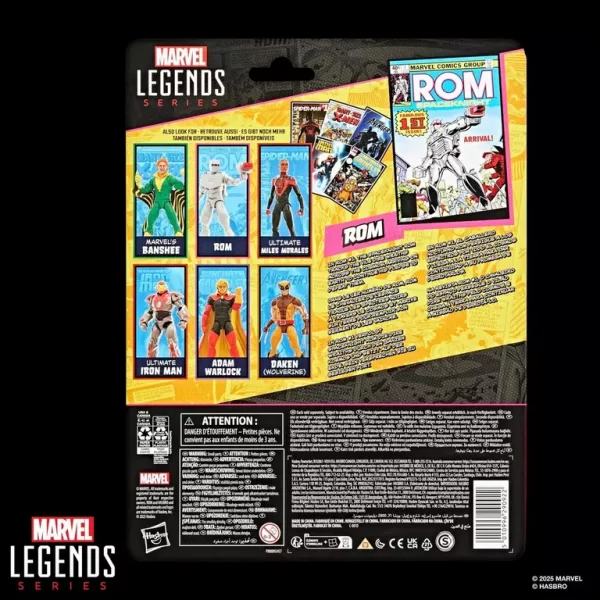 Hasbro Marvel Legends Series Rom Spaceknight, back of packaging.