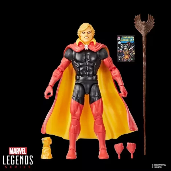 Hasbro Marvel Legends Series Adam Warlock Infinity Gauntlet with accessories.