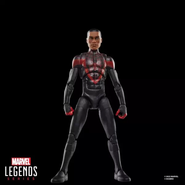 Hasbro Marvel Legends Series Miles Morales Ultimate Spider-Man with alternate unmasked head.