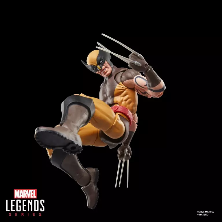 Hasbro Marvel Legends Daken Wolverine in flight pose.
