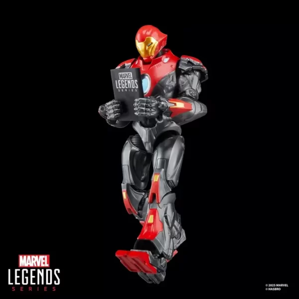 Hasbro Marvel Legends Series Ultimate Iron Man reading.