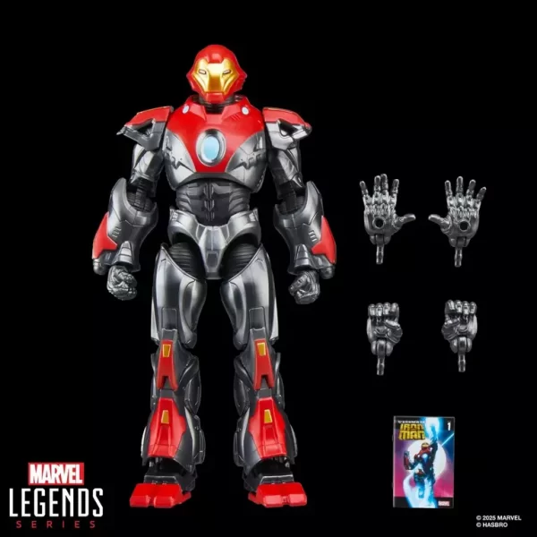 Hasbro Marvel Legends Series Ultimate Iron Man with accessories.